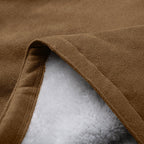 Winter Jackets For Women Sherpa Lined Jacket Women Duffle Toggle Coat Hooded Fleece Jacket showing plush sherpa lining detail.