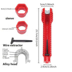 Sink Faucet Installer Tool,14-in-1 Faucet Wrench,Multi-functional Pipe Wrench,Bathroom Plumbing Installation & Repairs Wrench For Small Space Toilet Kitchen Bathroom Toilet Sink.