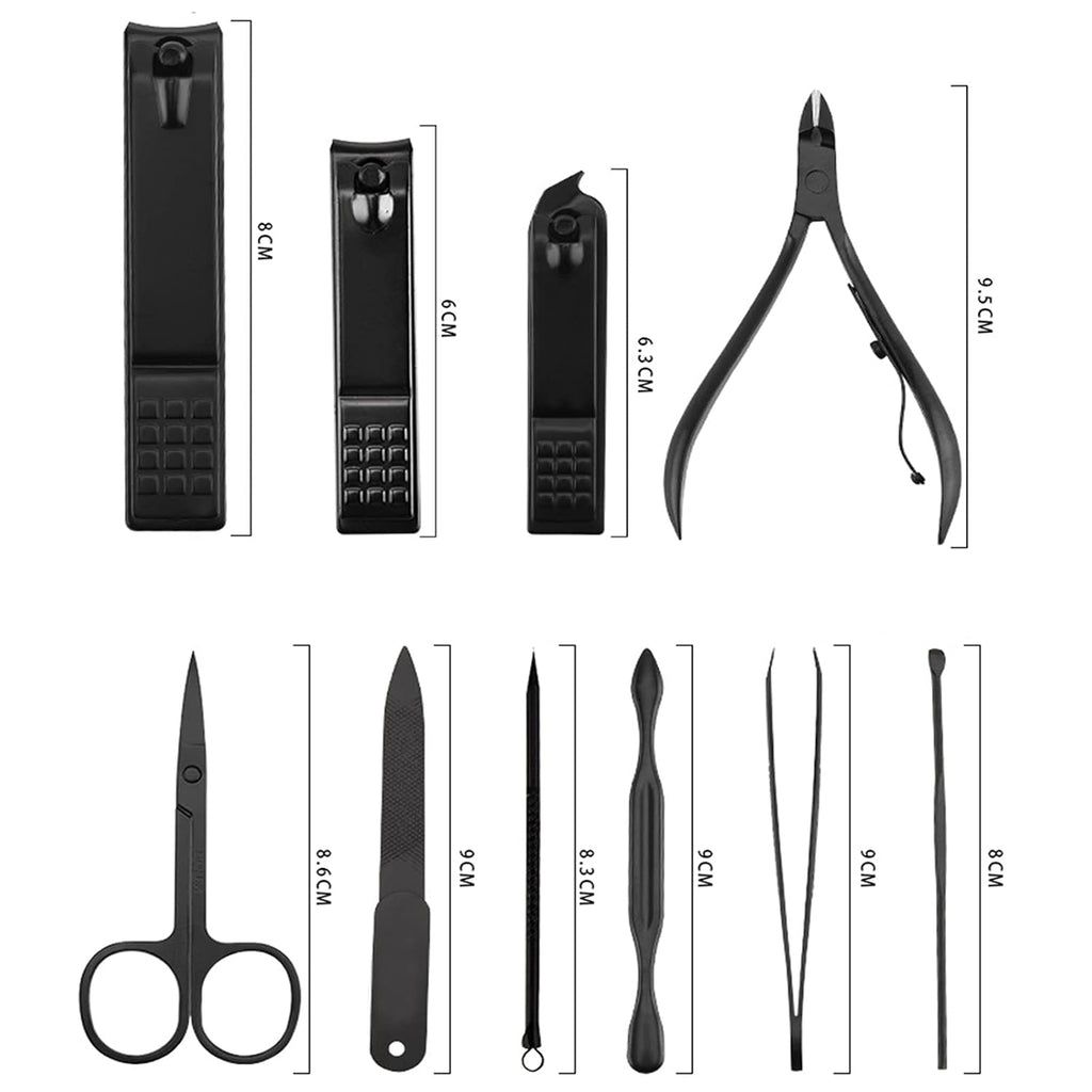 18-Piece Nail Clippers Trimming Tool Set Manicure Kit Pedicure
