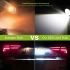 10PCS T10 LED Bulbs 6000K White for Interior & License Lights