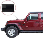 2PCS Metal USA Flag Car Truck Sticker – American Patriotic Emblem Decal, Black, Weather-Resistant Durable Design