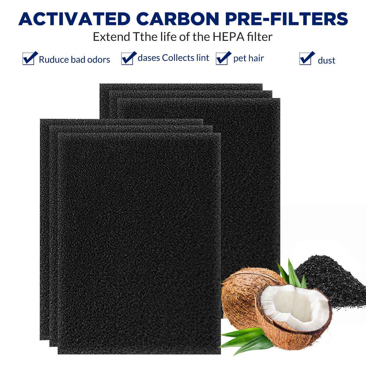 Honeywell HEPA Carbon Filter Replacement for HPA200 HPA250 Air Purifiers