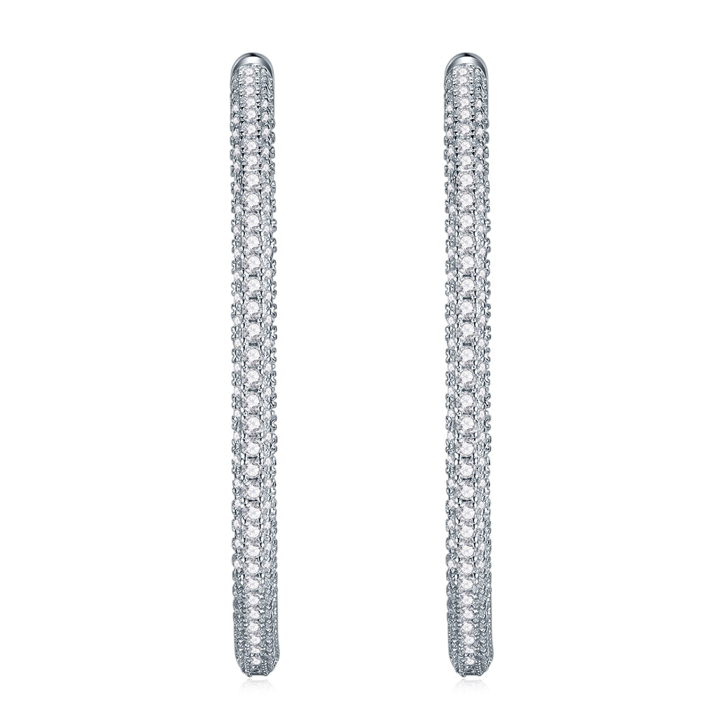 Light Coco Luxury Fashion Diamond Earrings Stud | Mosan Diamond Silver Ornaments
