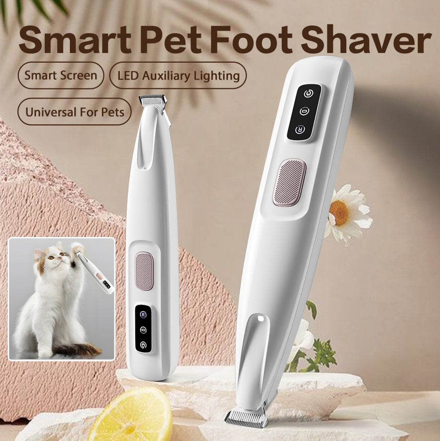 Pet Paw Trimmer 1Pack Rechargeable Quiet Trimmer For Pets LED new 2025