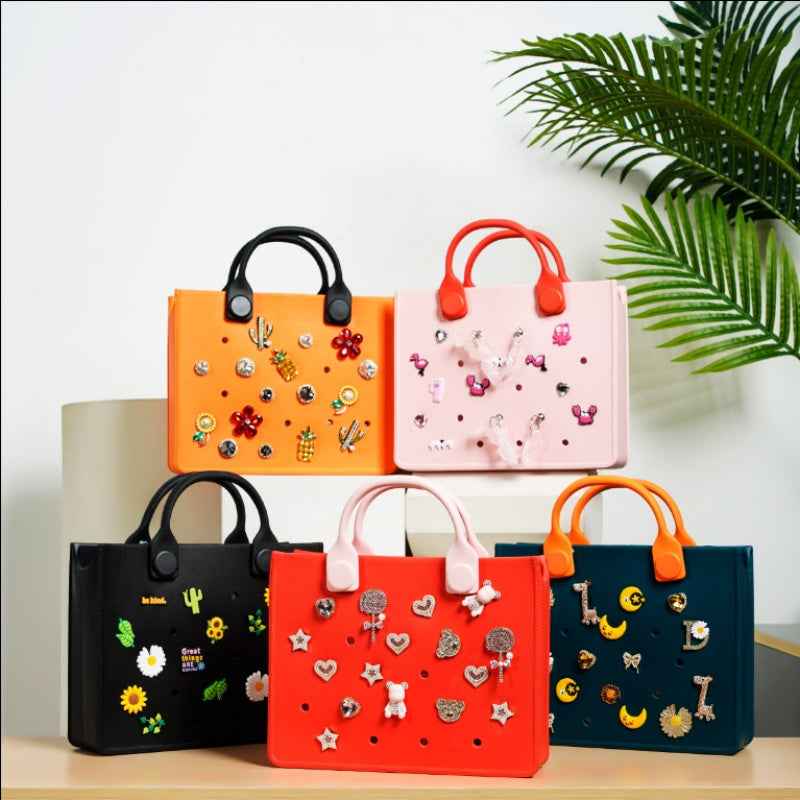 Waterproof EVA Handbag Punching Women's Tote Bags With Shoulder Strap For Women Hand Tote Bag Beach Bag Main image