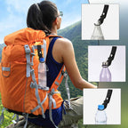 4PCS Plastic Bottle Holders Velcro Snap Carabiner for Hiking Camping