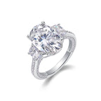 Crown Of Radiance Fashionable Moissanite S925 Silver Jewelry Set
