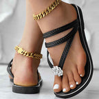 Floral Pattern Flip-Flops Comfortable Casual Summer Beach Slippers - Anklet Not Included