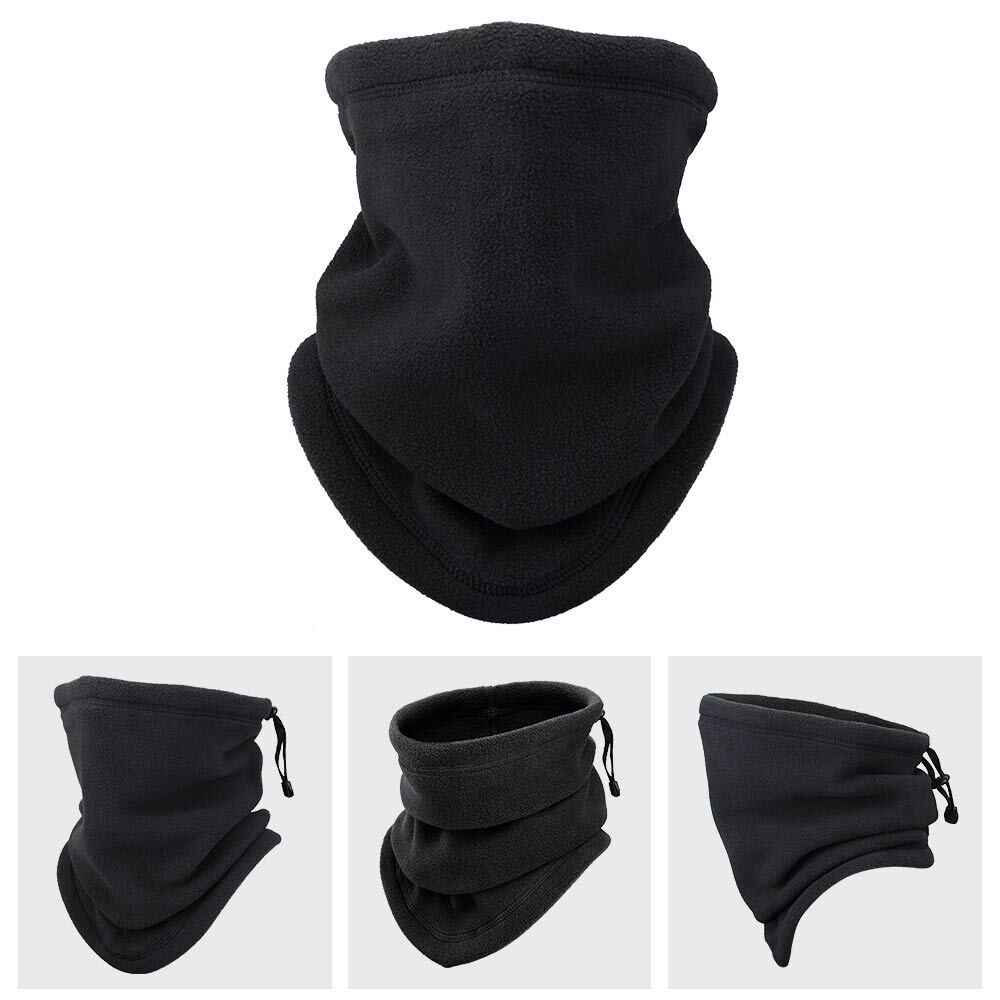 Winter Windproof Scarves Fleece Tube Scarf Mask Soft Half Face Cover SKi Snowboard Neck Warmer Gaiter Fashion Women Men Winter Fleece Face Mask Scarf Balaclava Neck Warmer