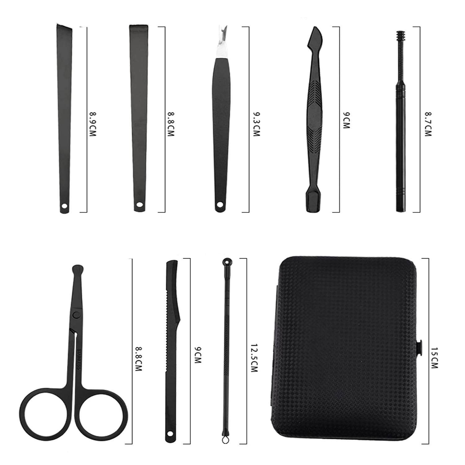 18-Piece Nail Clippers Trimming Tool Set Manicure Kit Pedicure