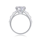 Vanilla Moissanite Jewelry Set In S925 Silver With Platinum Plating