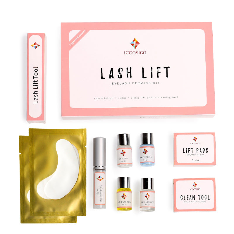 Upgrade Version Lash Lift Kit ICONSIGN Lifting Perm Eyelash Eyes Makeup Tools Fits All Skill Levels