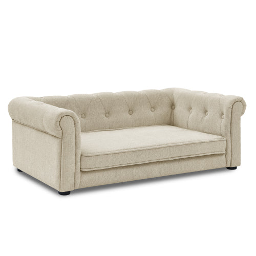 Elegant Rectangular Pet Bed For Medium And Large Dogs Cozy Foam Lounge