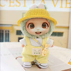 5PCS-Set Cute Hat Shoes Doll Clothes Outfit Set For LABUBU 15CM-17CM Doll, Adorable Dress Up Accessories For Doll - Dolls Not Included