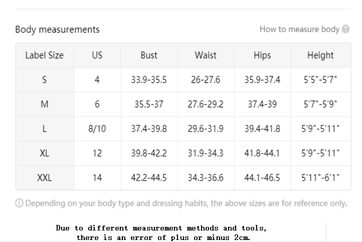 Women's Shirt Long Sleeved Shirt Casual Printed Flower Shirt size chart showing body measurements for various sizes.