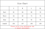 Size chart for Women Sexy Off Shoulder Sleeveless Black&White Elegant Bodycon Dress with measurements for S, M, L, and XL.