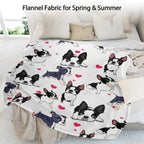 1pc Adorable Fleece Dog Blanket - Soft, Cozy, Lightweight, Warm, Flannel Throw For Couch, Bed, Sofa, Living Room Decor - Perfect For Snuggling Up On Chilly Days 75x100cm,130x150cm,150x200cm.