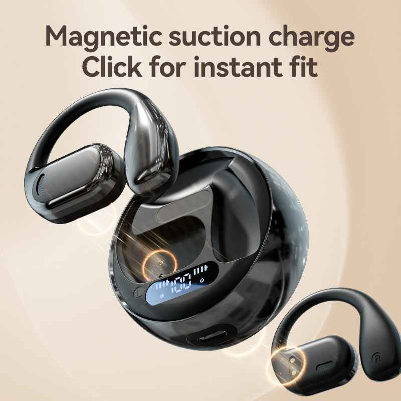 Fall Open - Ear Weireless Earphone, Lightweight Earphone With Charging Case, Noice Cancelling Bluetooth - CompatibleStereo Earbuds For Sports, Gaming, Calling, Busines