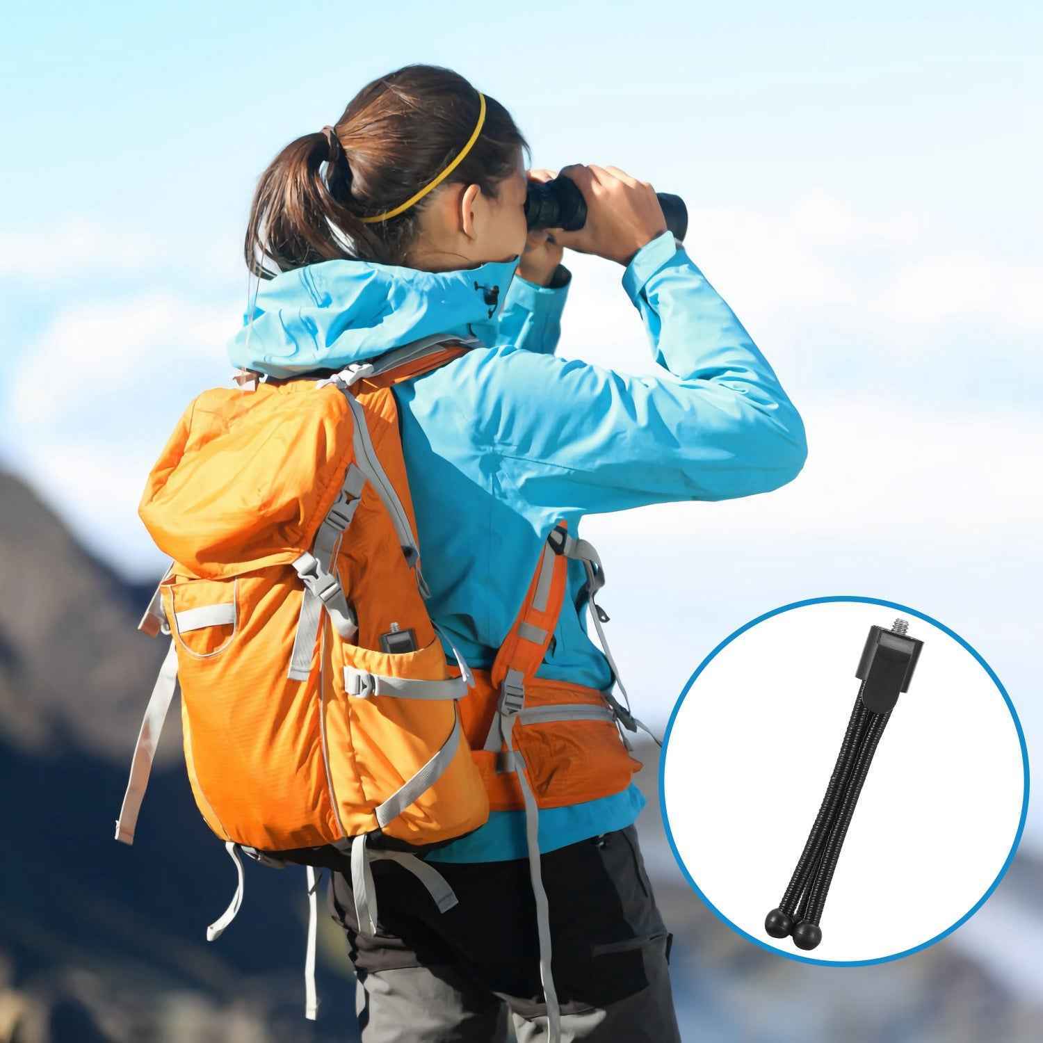 Flexible Mini Tripod Stand for Camera, Portable 1/4"-20 Screw Mount with Non-Slip Feet, Durable for DSLR, 35mm, and Compact Cameras