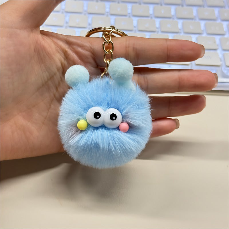 Cute Cartoon Plush Keychains Soft Fluffy Charms For Keys And Bags