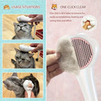 Pet Massage Hair Removal Comb Paw Shaped Grooming Brush For Dogs