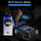 Wireless Car Bluetooth FM Transmitter MP3 Audio USB Charger Adapter