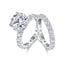 Time Vow - Fashionable Men's And Women's Ring Row Jewelry Set With 5-carat Moissan Diamond