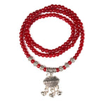 Red Agate Beaded Good Lock Bracelet Amulet For Daily Energy