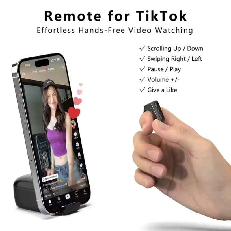 Smart BT Remote Ring - Compact Bluetooth Control