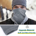 Winter Windproof Scarves Fleece Tube Scarf Mask Soft Half Face Cover SKi Snowboard Neck Warmer Gaiter Fashion Women Men Winter Fleece Face Mask Scarf Balaclava Neck Warmer