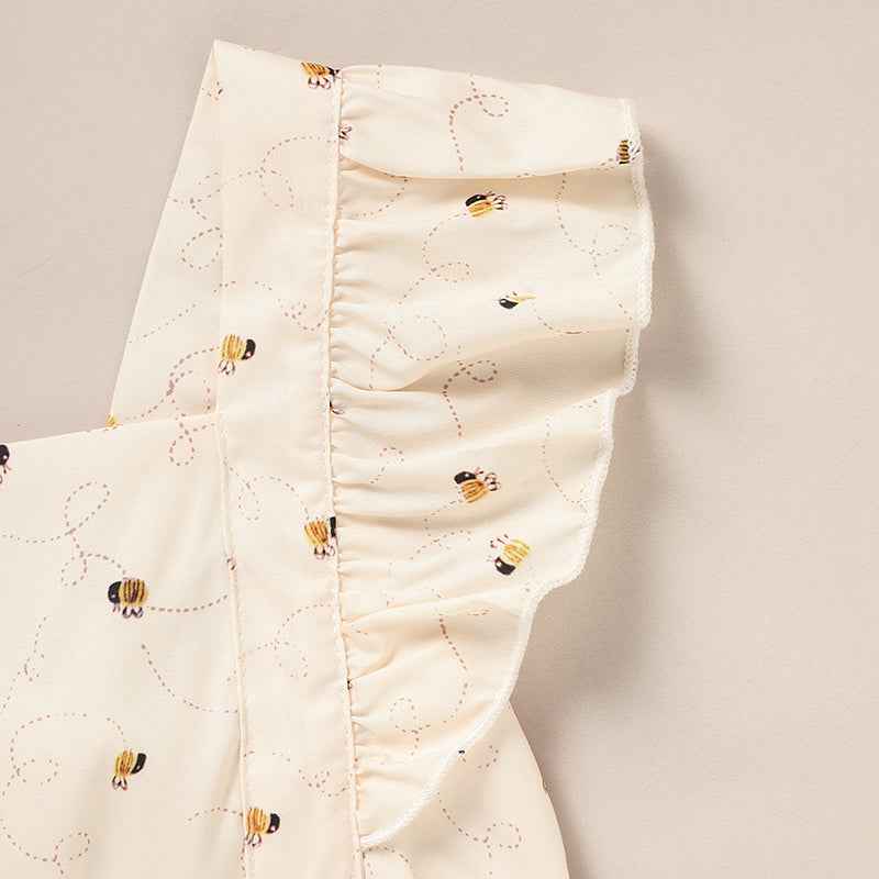 Baby Girl Honeybee Bubble Romper - 1st Bee Day Romper, Infant Bee Birthday Outfit, Cute Bee Romper For Baby