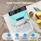 Portable Ice Maker Compact Countertop Delivers 6 Ice Cubes In 9 Minutes