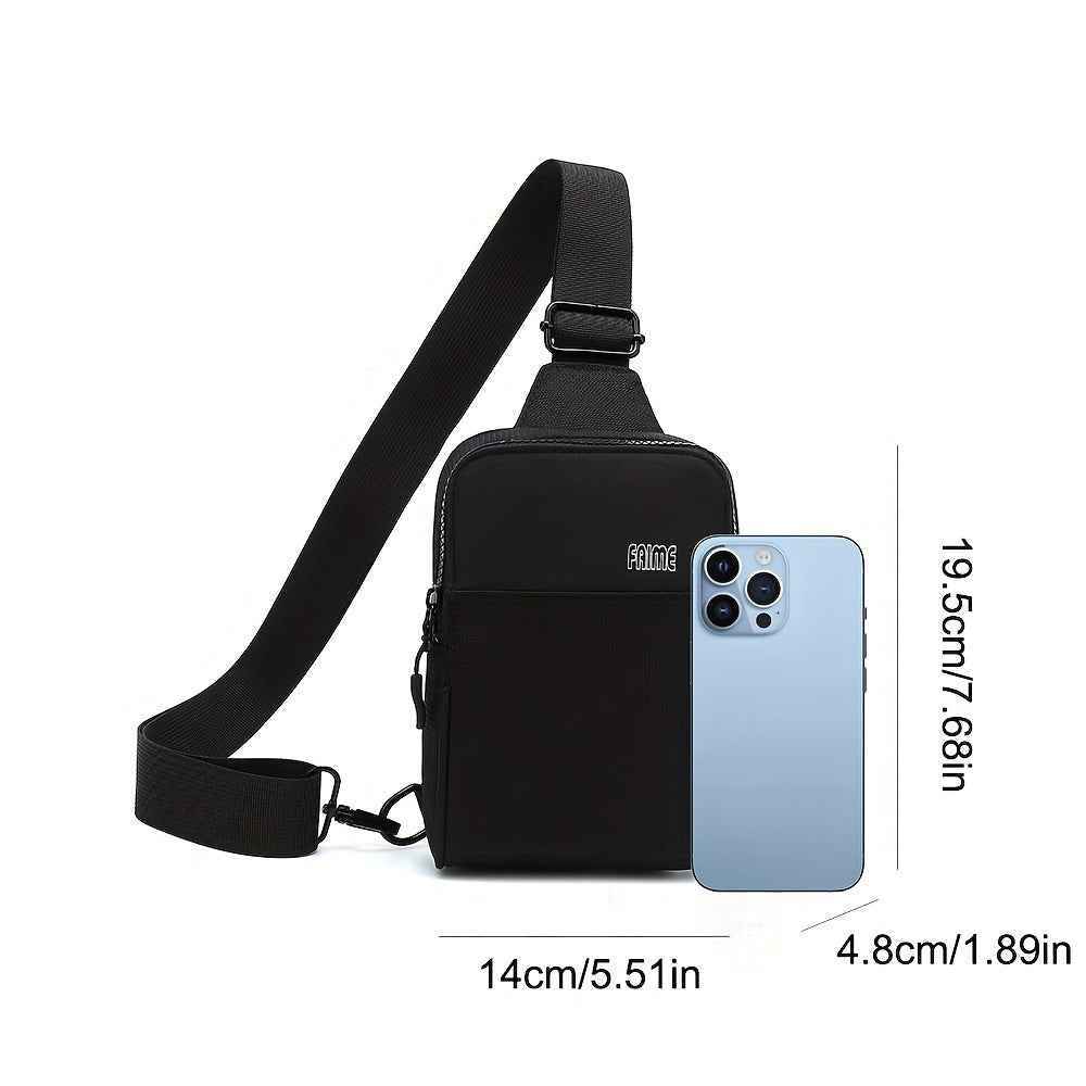 Small Crossbody Bags For Women & Men Mini Sling Bag Fanny Packs Black Secondary image