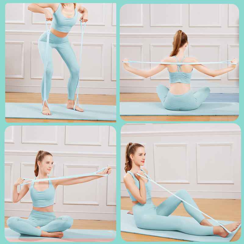 Yoga Fitness Resistance Band, Arm Back Training Elastic Ropes - Pure Barre Workout Chest Arm And Shoulder Stretch Bands Exercise Equipment For Physical Therapy,Yoga,Pilates,Stretching