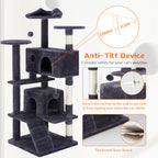 Multi Functional Cat Treehouse Cat Climbing Frame for Indoor Cats