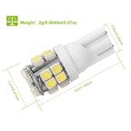 10PCS T10 LED Light Bulbs 6000K White Interior & License Lights