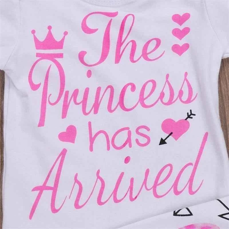 Newborn Kids Baby Girl Outfits Clothes Romper Bodysuit Pants 4PCS Secondary image
