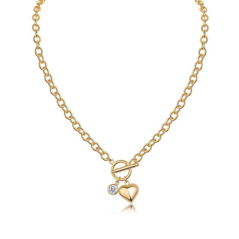 Meteor Wish - A Fashionable And Trendy Necklace Pendant 1-carat Moissanite S925 And Gold Plating Secondary image