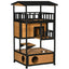 Wooden Outdoor Cat House, Wild Cat Shelter Kitten Tree Weatherproof