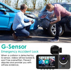 3-channel Car Camera With 32GB MMC Card