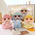 5PCS-Set Cute Hat Shoes Doll Clothes Outfit Set For LABUBU 15CM-17CM Doll, Adorable Dress Up Accessories For Doll - Dolls Not Included