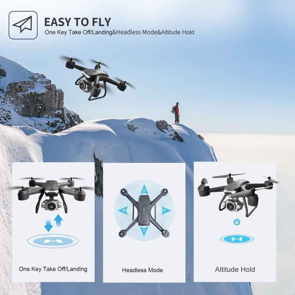 Portable Drone 6K HD Dual Camera FPV Quadcopter for Drone Fly & Drone Show
