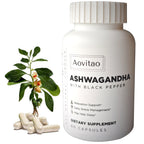 Ashwagandha Supplements Capsules Vegan Stress Relief Immune Support Supplement | Organic
