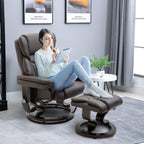 Massage Sofa Recliner Chair w/ Footrest 10 Vibration Points