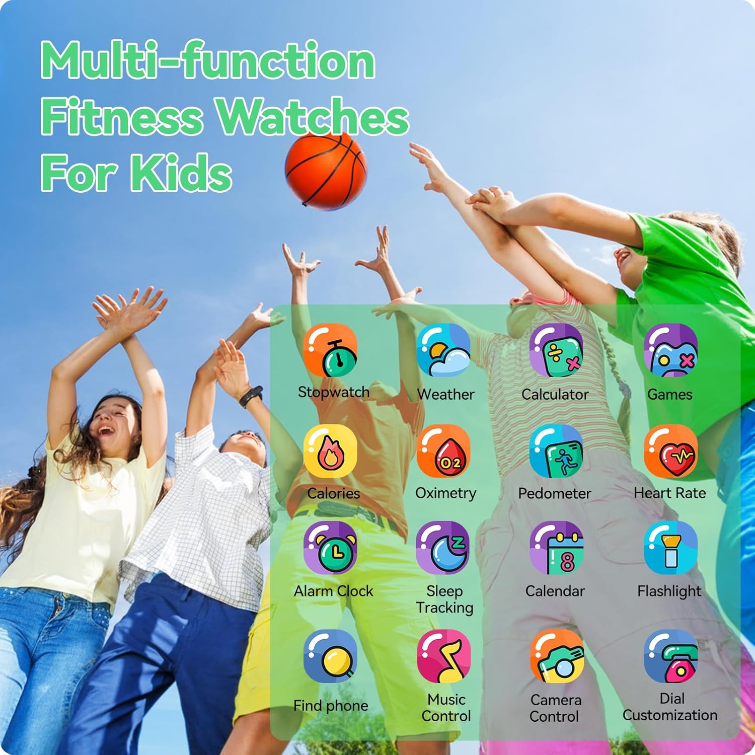 K1 Children's Smart Watch Compatible With iPhone And Android