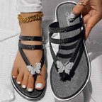 Floral Pattern Flip Flops Comfortable Casual Summer Beach Slippers