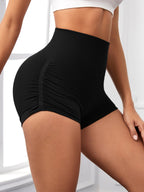 Moisture Wicking Gym Shorts for Women – High-Waisted Seamless Workout Shorts