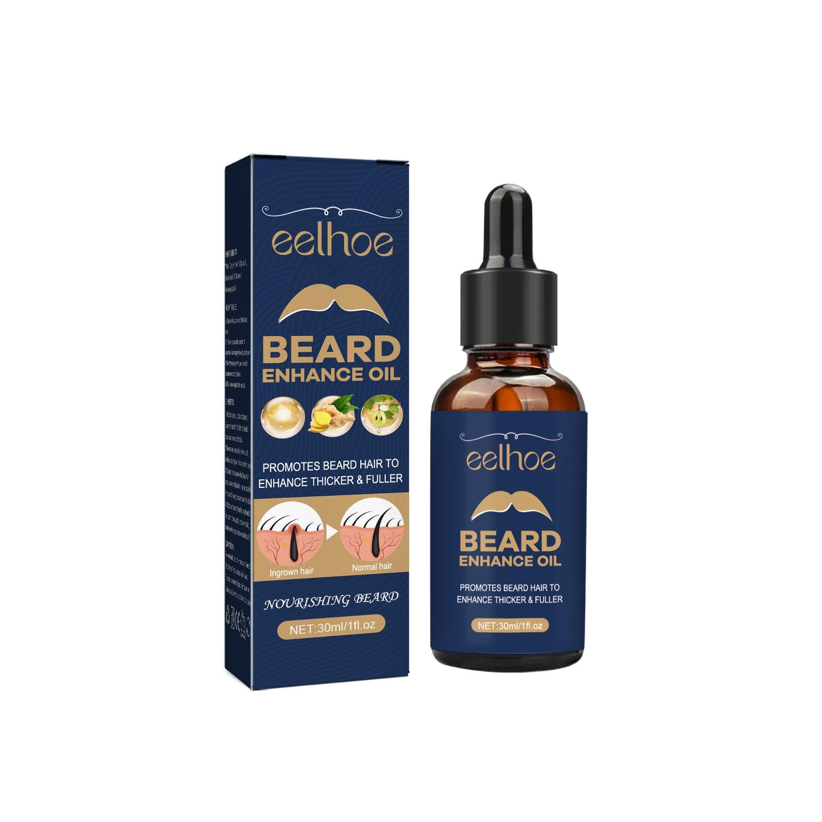 EELHOE Beard Care Oil Strengthen And Nourish Beard Roots Hydration