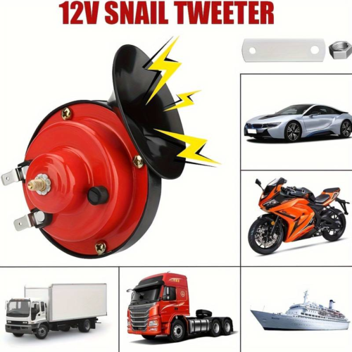 2PC 12V 300DB Super Loud Train Air Horn Waterproof Motorcycle Boat