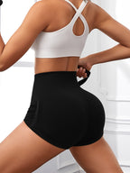 Moisture Wicking Gym Shorts for Women – High-Waisted Seamless Workout Shorts